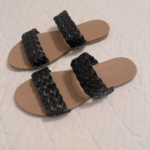 Nicole Miller Double Braided Strap Sandals